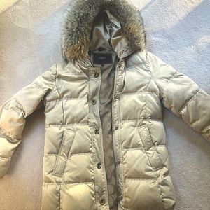 Coach hooded  tan jacket
